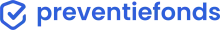 Blauw logo van preventiefonds met vinkje links